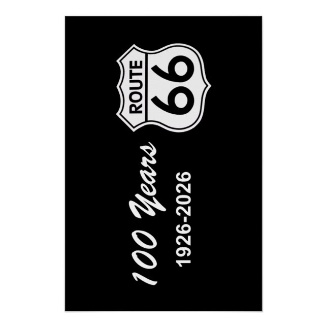 Historic Route 66 Centennial Poster (Front)