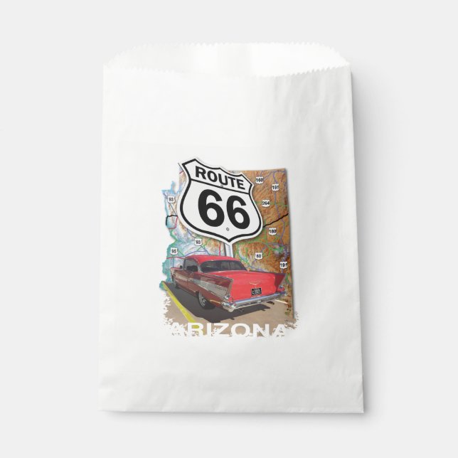 Historic Route 66 Favour Bag (Front)