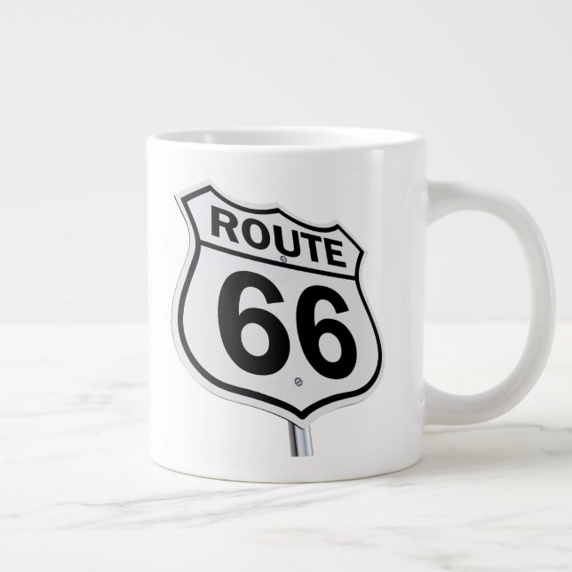 Historic Route 66 Large Coffee Mug (Right)