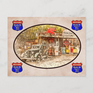 Historic Route 66 Postcard