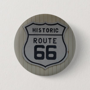 Historic Route 66 retro sign 2 Inch Round Button