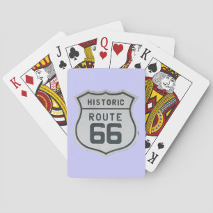 HIstoric Route 66 Sign Playing Cards