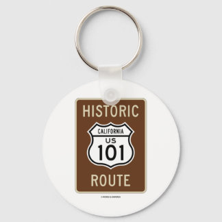 Historic Route US 101 California (Sign) Keychain