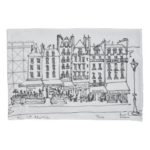 Historic Rue St. Martin, Paris, France Pillowcase
