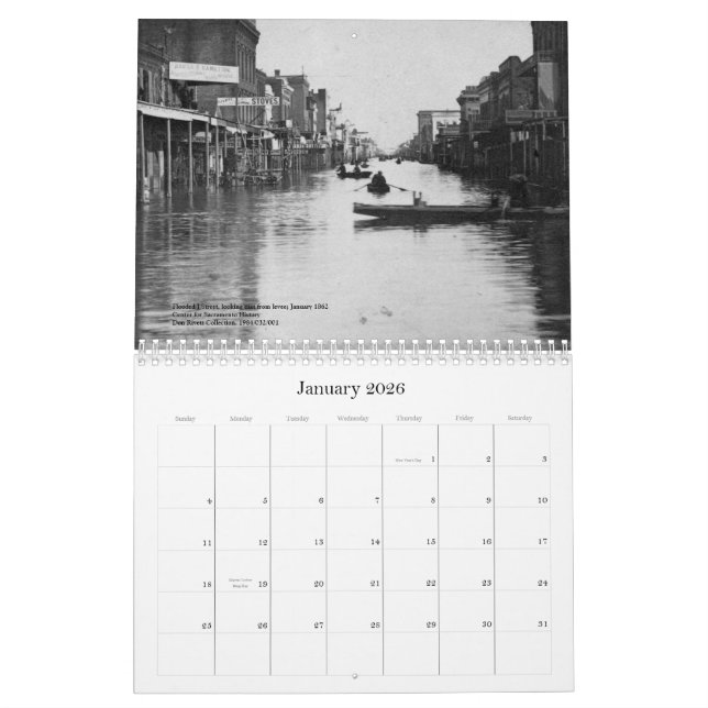 Historic Sacramento, 1850s - 1890s Calendar (Jan 2026)