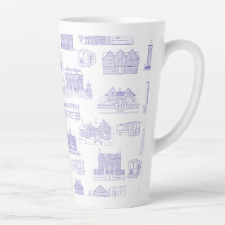 Historic Salem Toile Latte Mug