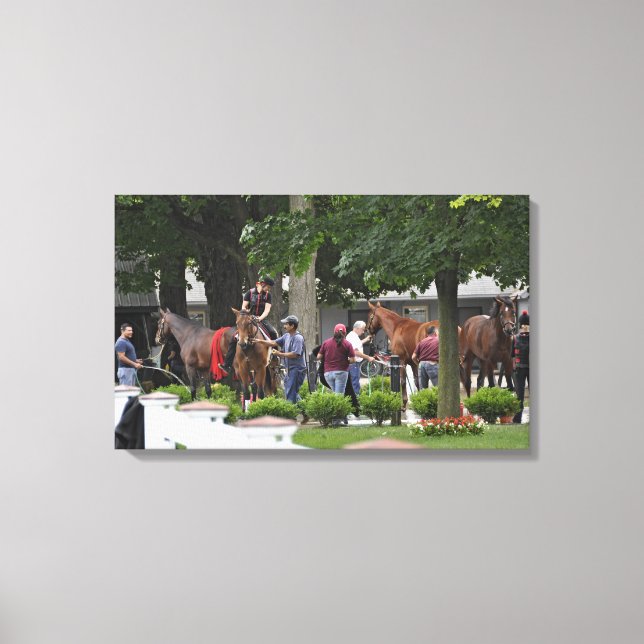 Historic Saratoga Race Course "Phipps Stables" Canvas Print (Front)