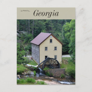 Historic Sell's Mill at Hoschton Georgia Postcard