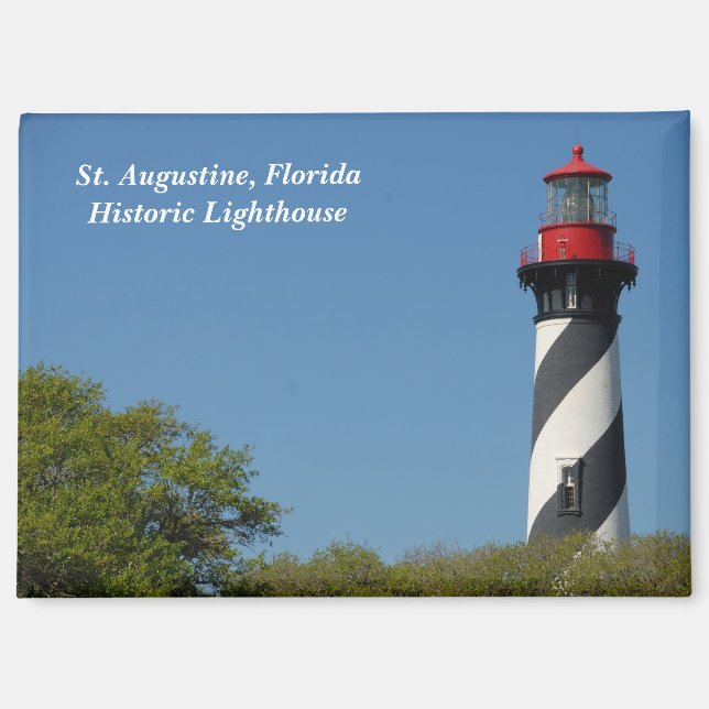 Historic St. Augustine, Florida lighthouse  Magnet (Front)