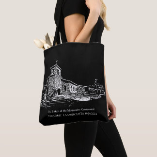 Historic St. Luke's Of the Mountains Tote BLACK Bag