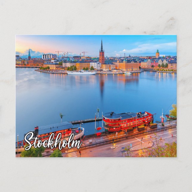 Historic Stockholm, Sweden Postcard (Front)
