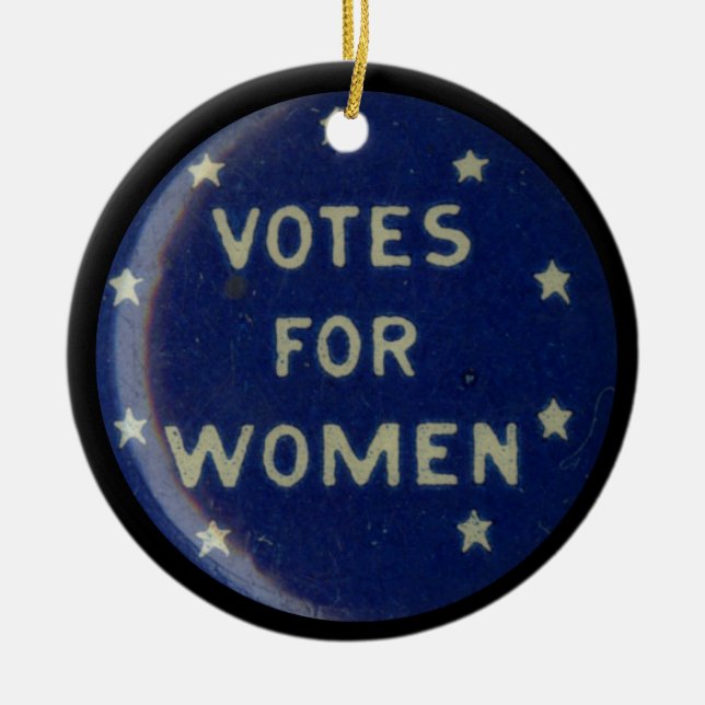 Historic Suffrage Pin Collectable ornament (Front)