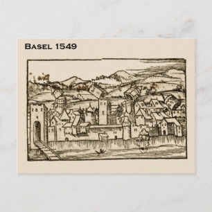 Historic Switzerland, Basel 1549 Postcard