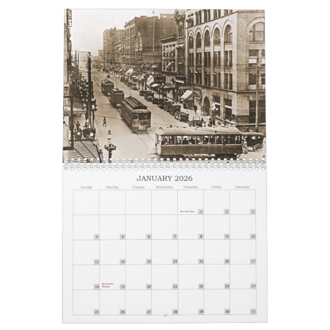 Historic Tacoma, "The City of Destiny" Calendar (Jan 2026)