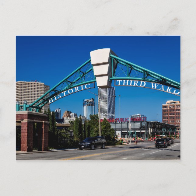 Historic Third Ward Downtown Milwaukee Postcard (Front)