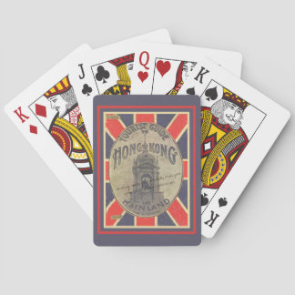 Historic Tour Guide to Hong Kong with Union Jack Playing Cards