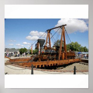 Historic Train Turntable Poster