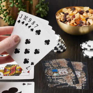 Historic US Route 66 ~ Kingman, Arizona Playing Cards