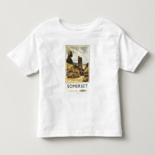 Historic Village Scene British Railway Poster Toddler T-shirt