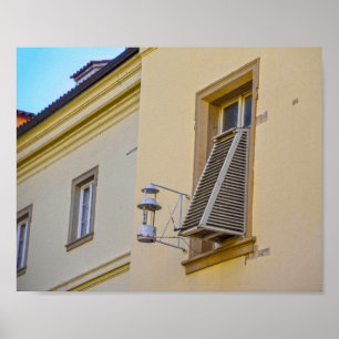 Historic Weather Station, Prague, Czech Republic Poster