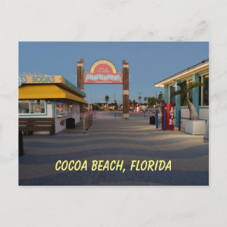 Historic Westgate Cocoa Beach Pier Florida Postcard