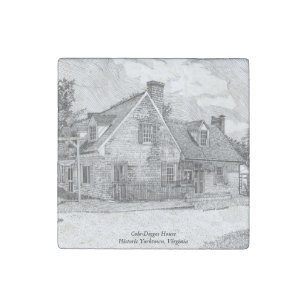 Historic Yorktown VA - Cole-Digges House Stone Magnets