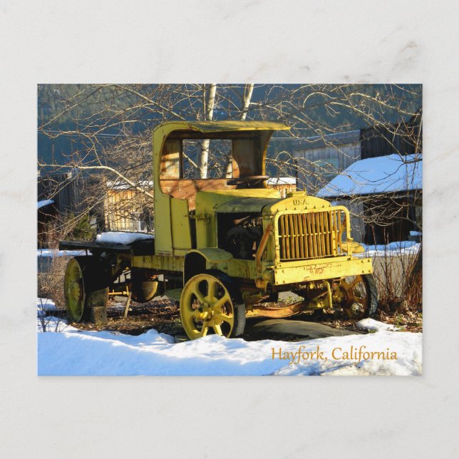 Historical 1912 truck postcard (Front)