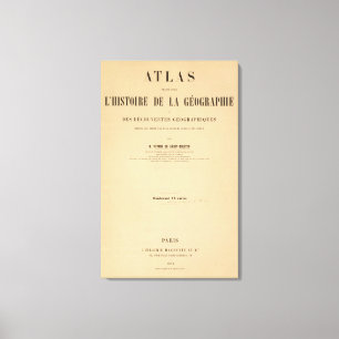 Historical Atlas 2 Canvas Print