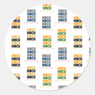 Historical Black College and Universities HBCU Classic Round Sticker