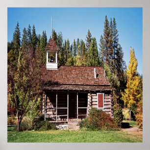 Historical Blanchard Schoolhouse..... Poster