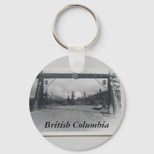 Historical British Columbia keychain