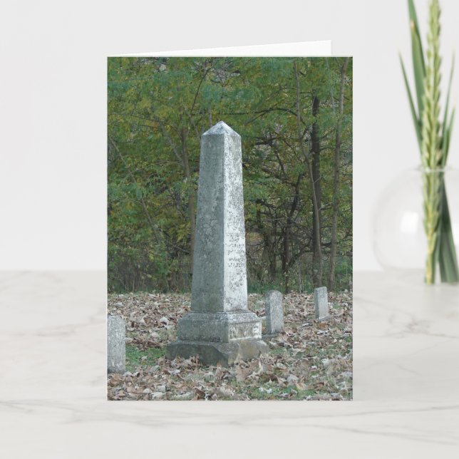 Historical Cemetary at Wildcat Den Park in Iowa Card (Front)