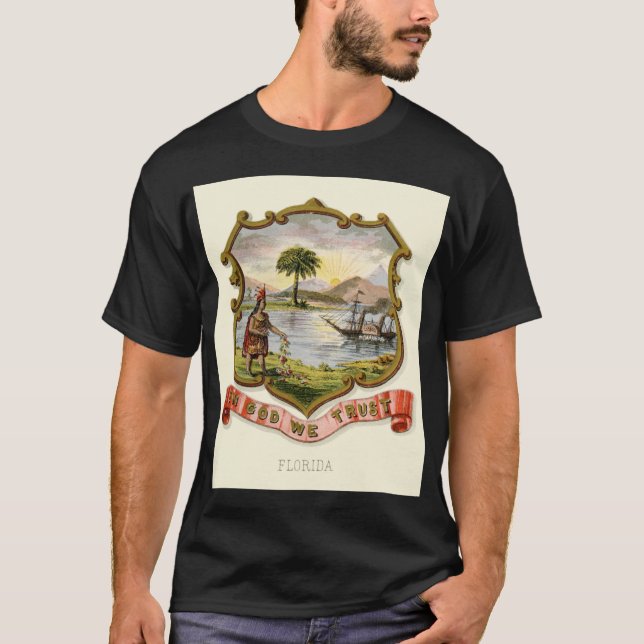 Historical Coat of Arms of Florida T-Shirt (Front)