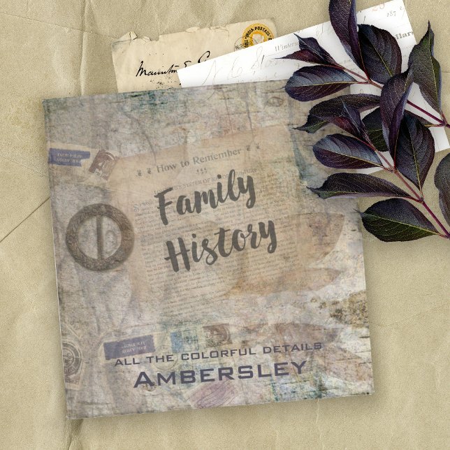 Historical Collage Custom Family History Binder (Creator Uploaded)