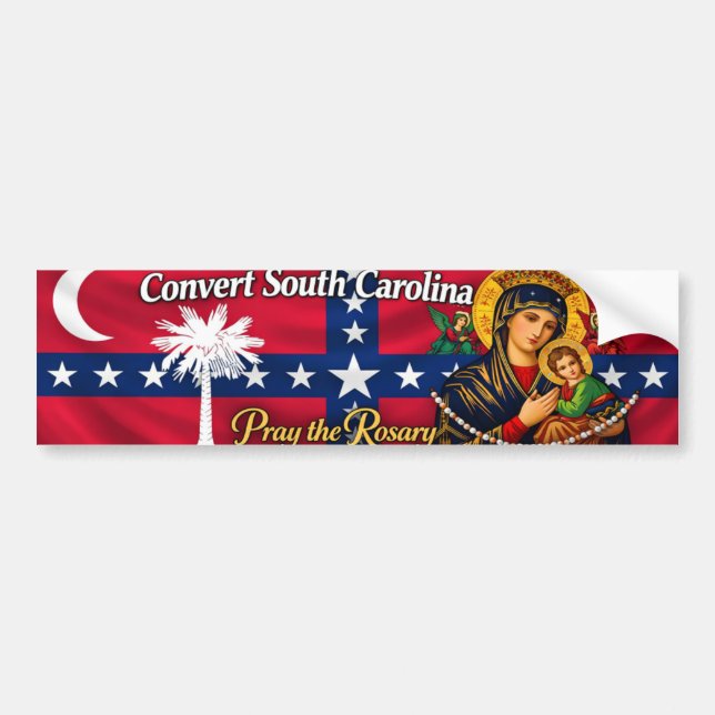Historical Convert South Carolina Bumper Sticker (Devant)