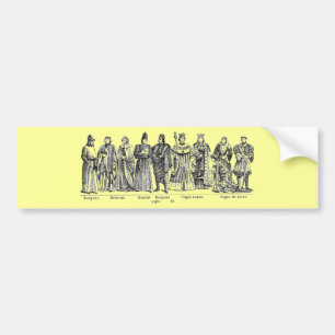 Historical Costumes Bumper Sticker