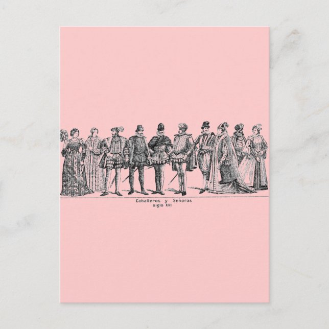Historical Costumes Postcard (Front)