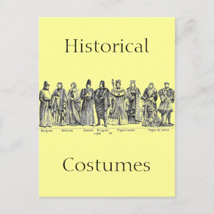 Historical Costumes Postcard