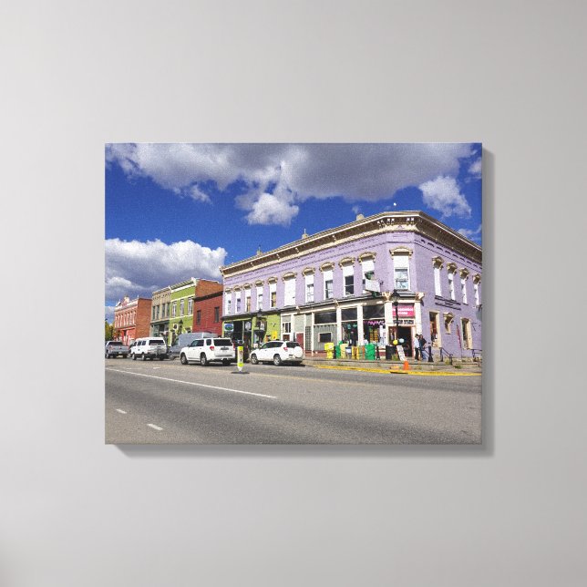 Historical Downtown Leadville, Colorado Canvas Print (Front)