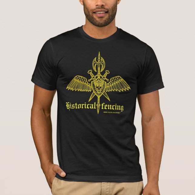 Historical fencing cool t-shirt design (Front)
