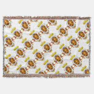 Historical flag of Grand Duchy of Tuscany-Coat of Throw Blanket