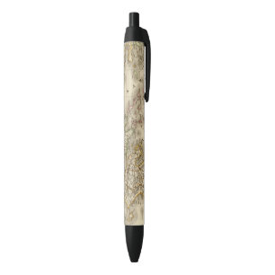 Historical Greece, Paris atlas map Black Ink Pen