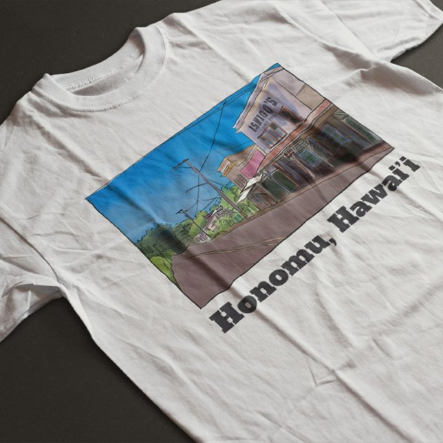 Historical Hawaii Plantation Town Honomu Nostalgic T-Shirt (Creator Uploaded)