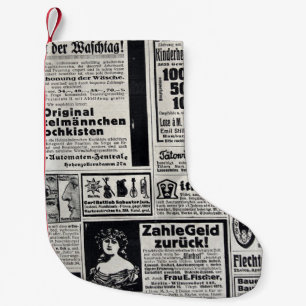 Historical Kiev: 1917 Newspaper Illustration Small Christmas Stocking
