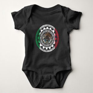 Historical Mexican Aztec Mexico Maya Calendar Baby Bodysuit