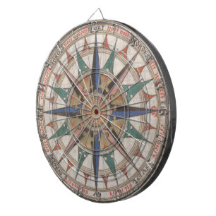 Historical Nautical Compass (1543) Dartboard