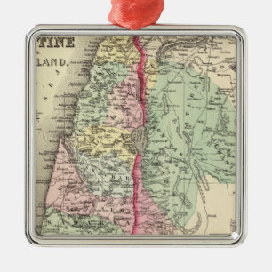 Historical Palestine Metal Ornament