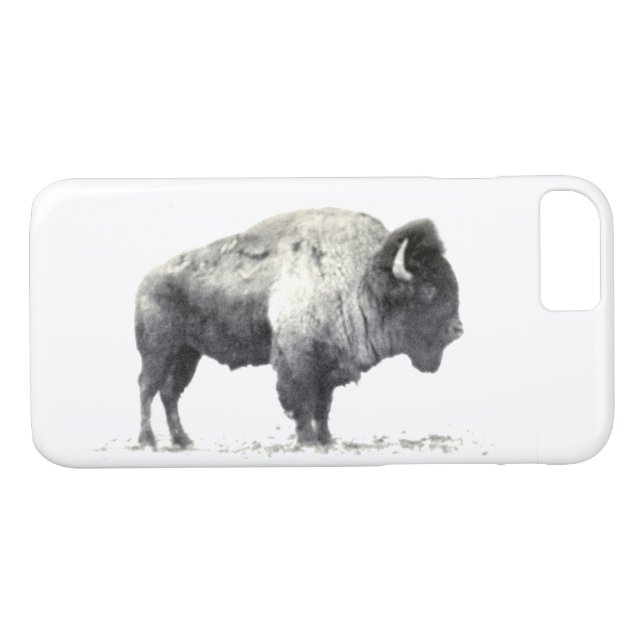 Historical Photograph of American Bison Case-Mate iPhone Case (Back (Horizontal))