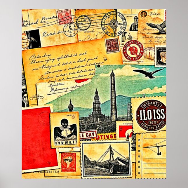 Historical Postal Journey Poster (Front)
