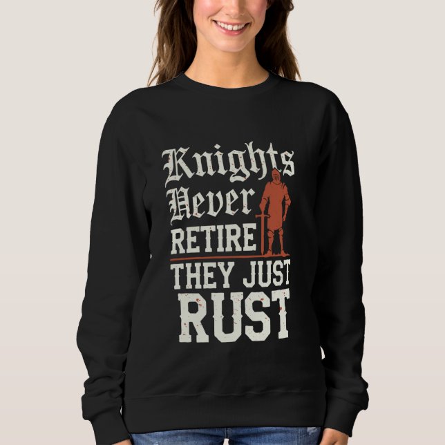 Historical Reenactment Medieval Combat Knight Batt Sweatshirt (Front)